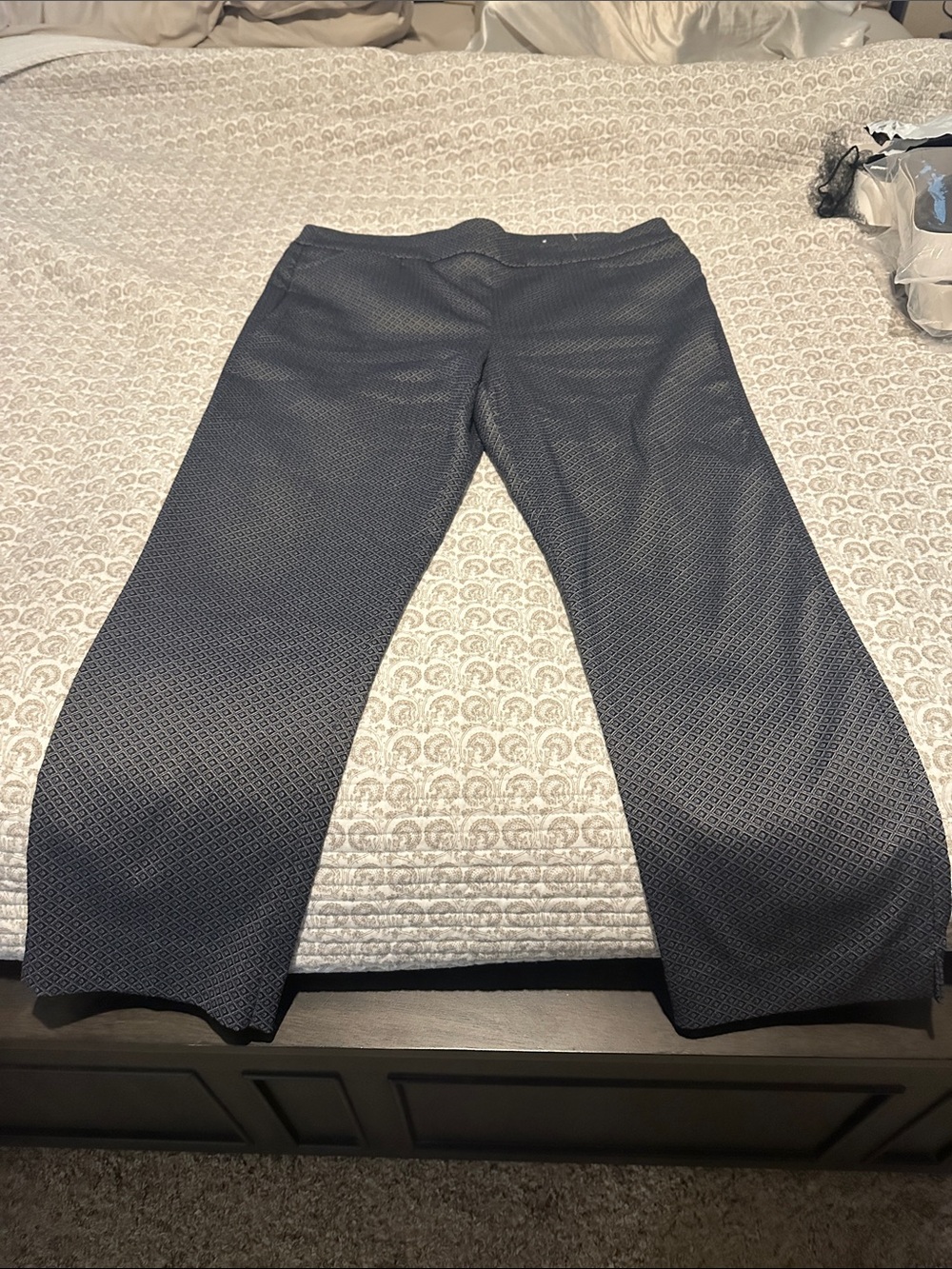 Chicos Women’s Textured Dress Pants - Gray